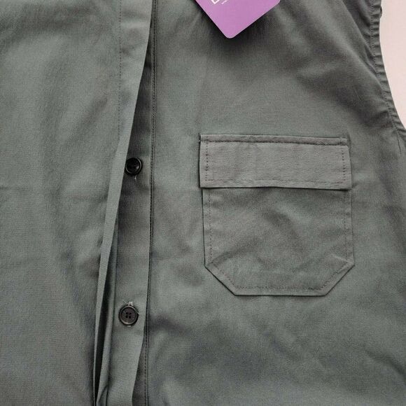 EIEN29 Women’s Mandarin Short NWT Jumpsuit Green OSFA $129 - Picture 5 of 8